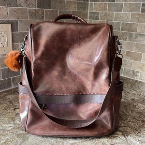 Brown Backpack